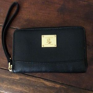 Ralph Lauren black wallet clutch